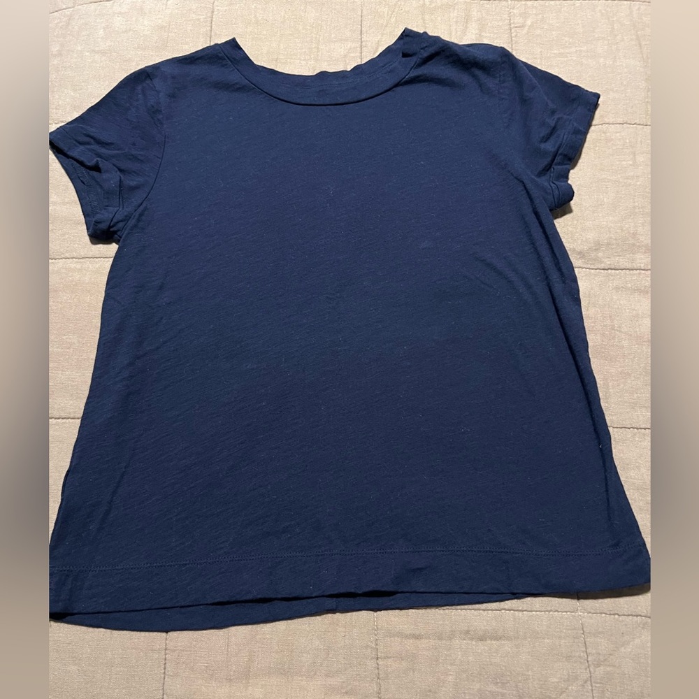 Loft vintage soft cuffed t-shirt, navy size XS